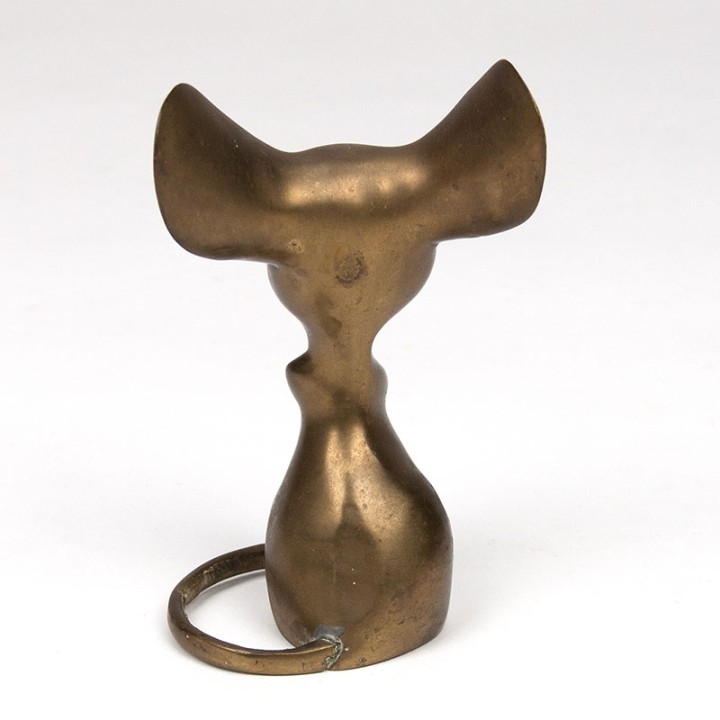 Mid-Century decoratief messing muisje
