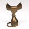 Mid-Century decoratief messing muisje
