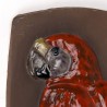 Mid-Century wall tile from the sixties with a parrot
