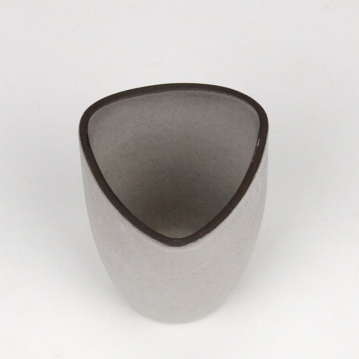 Vintage small Ravelli vase in a grey shade