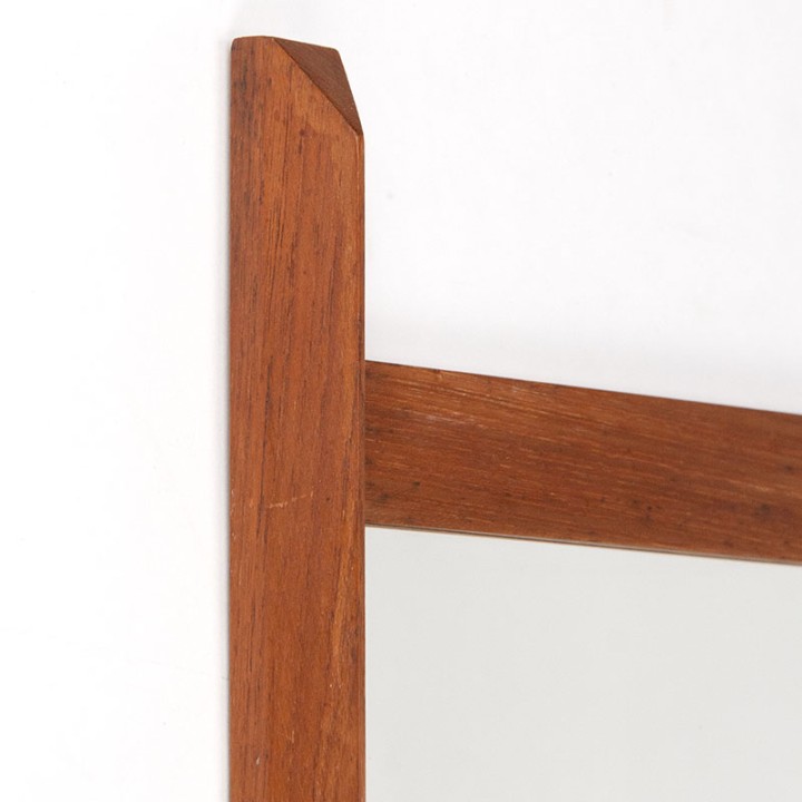 Mid-Century Danish mirror with teak frame