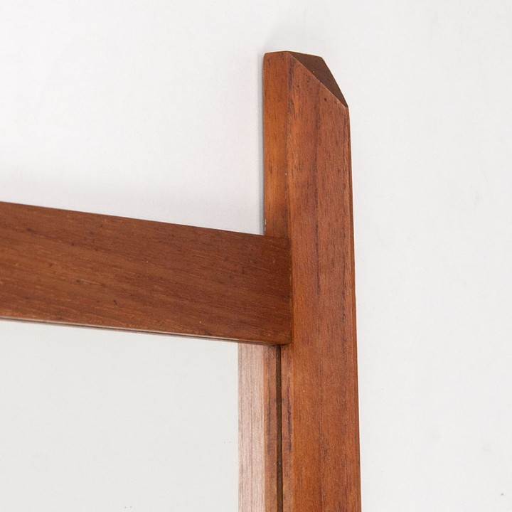Mid-Century Danish mirror with teak frame
