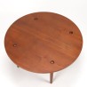 Mid-Century Deense rond model salontafel in teak