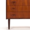 Dresser with 6 drawers Mid-Century Danish model in teak