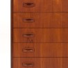 Dresser with 6 drawers Mid-Century Danish model in teak