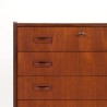 Dresser with 6 drawers Mid-Century Danish model in teak