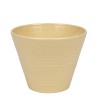 Yellow vintage flower pot from the Erica ceramics factory