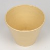 Yellow vintage flower pot from the Erica ceramics factory