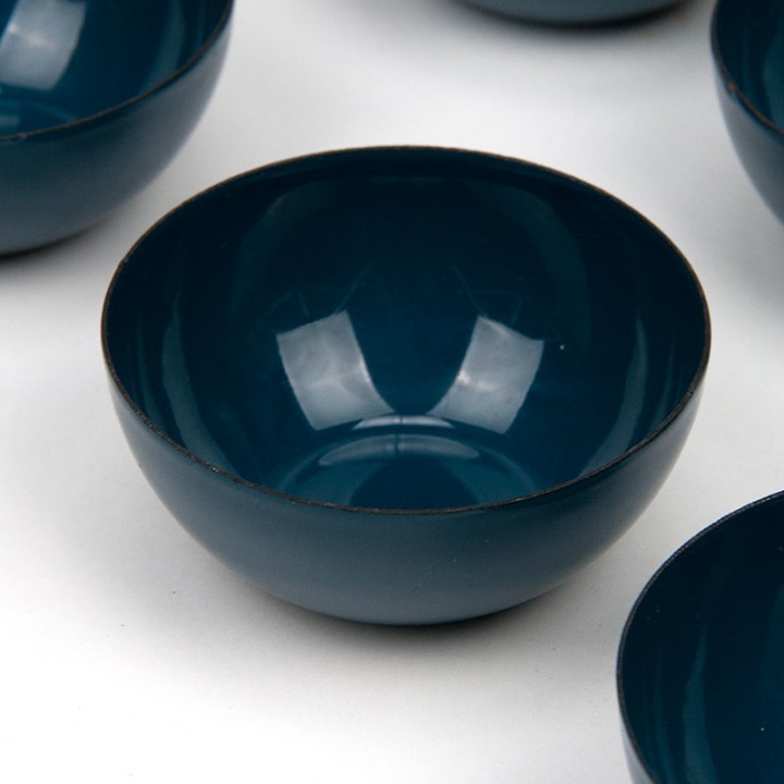 Kaj Franck Mid-Century enamel set of 7 bowls