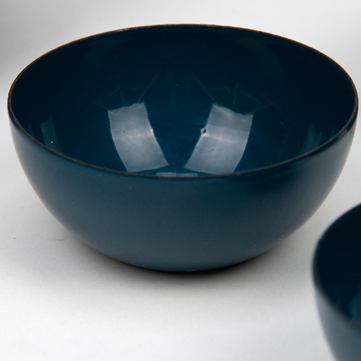 Kaj Franck Mid-Century enamel set of 7 bowls
