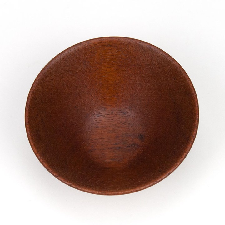 Klein vintage teakhouten schaaltje jaren zestig