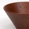 Klein vintage teakhouten schaaltje jaren zestig