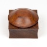 Palissander klein Mid-Century opbergbakje met bolle deksel