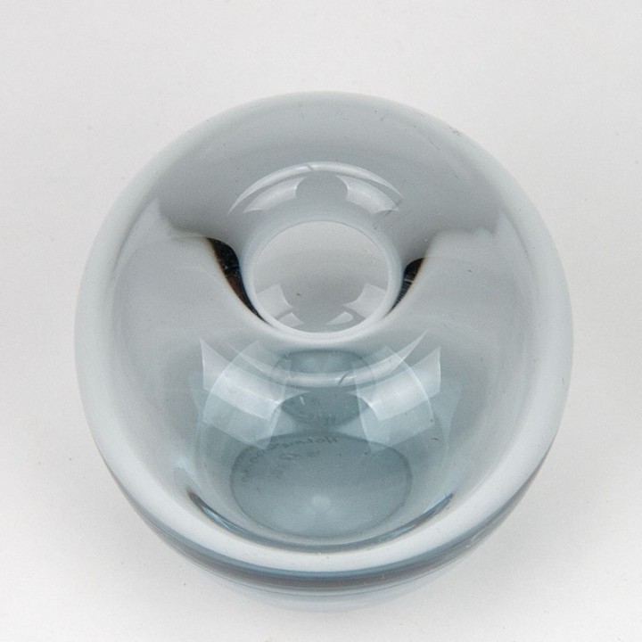 Holmegaard small vintage glass Rondo vase model 19856
