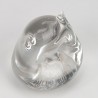 Swedish vintage paperweight by FM Konstglas in the shape of an