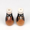 Penguins as vintage salt and pepper sets
