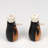 Penguins as vintage salt and pepper sets