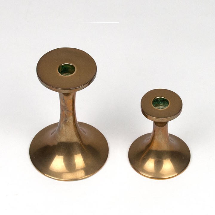 Set Mid-Century messing kandelaars