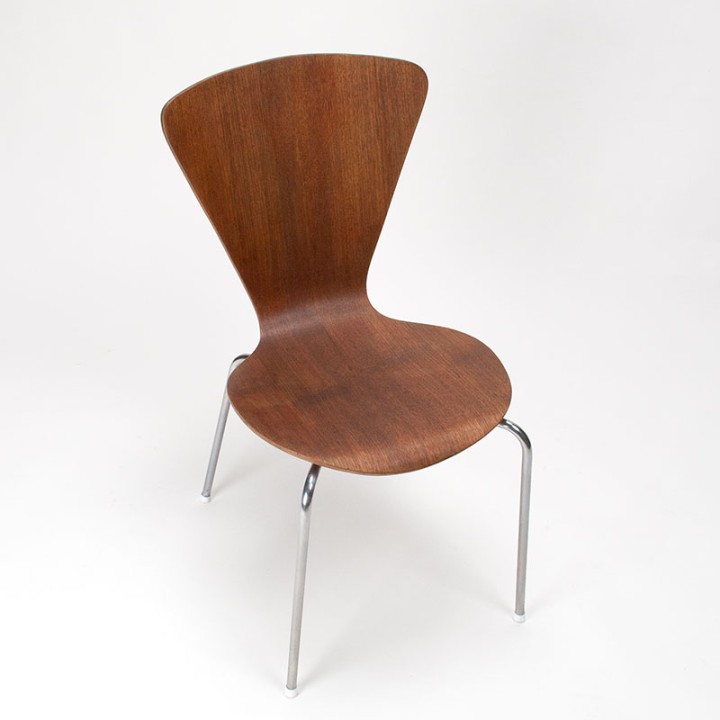 Plywood Mid-Century Danish teak chair