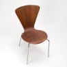 Plywood Mid-Century Danish teak chair