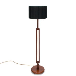 Mid-Century teak floor lamp with a special shape