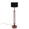 Mid-Century teak floor lamp with a special shape