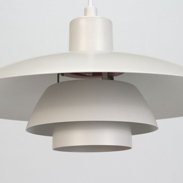 White vintage model PH 4/3 pendant lamp with diffuser