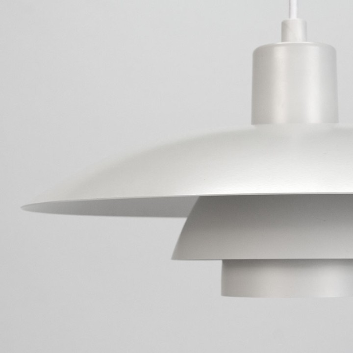 Wit vintage model PH 4/3 hanglamp met diffuser