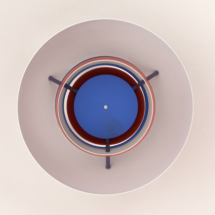Red early Mid-Century model PH 5 by Poul Henningsen