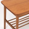 Deense vintage bijzettafel met lectuurdeel