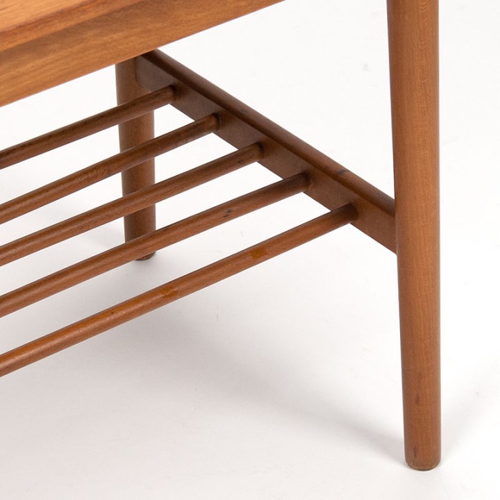 Danish vintage side table with reading section