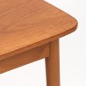 Deense vintage bijzettafel met lectuurdeel