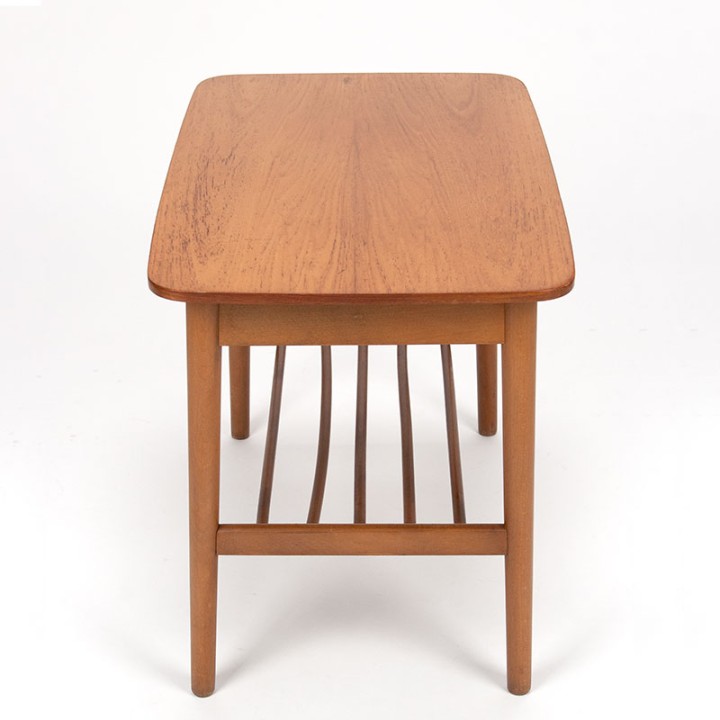 Danish vintage side table with reading section