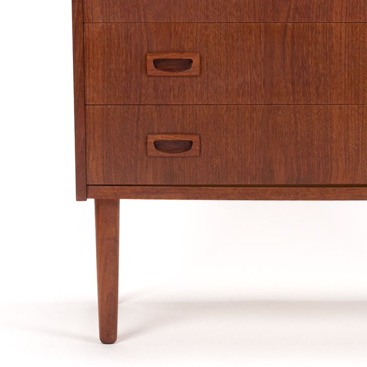 Brede ladekast Deens Mid-Century vintage model