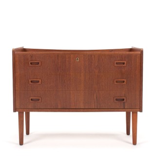 Brede ladekast Deens Mid-Century vintage model