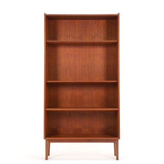 Teakhouten Deense Mid-Century vintage boekenkast