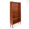Teakhouten Deense Mid-Century vintage boekenkast