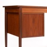 Danish Mid-Century desk in teak with double drawer unit