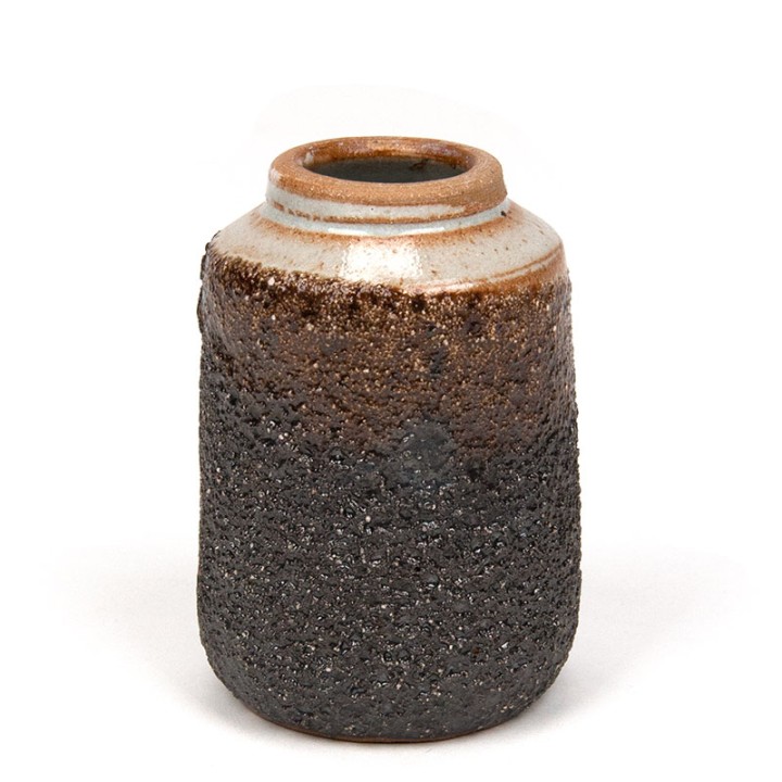 Small vintage vase brown color