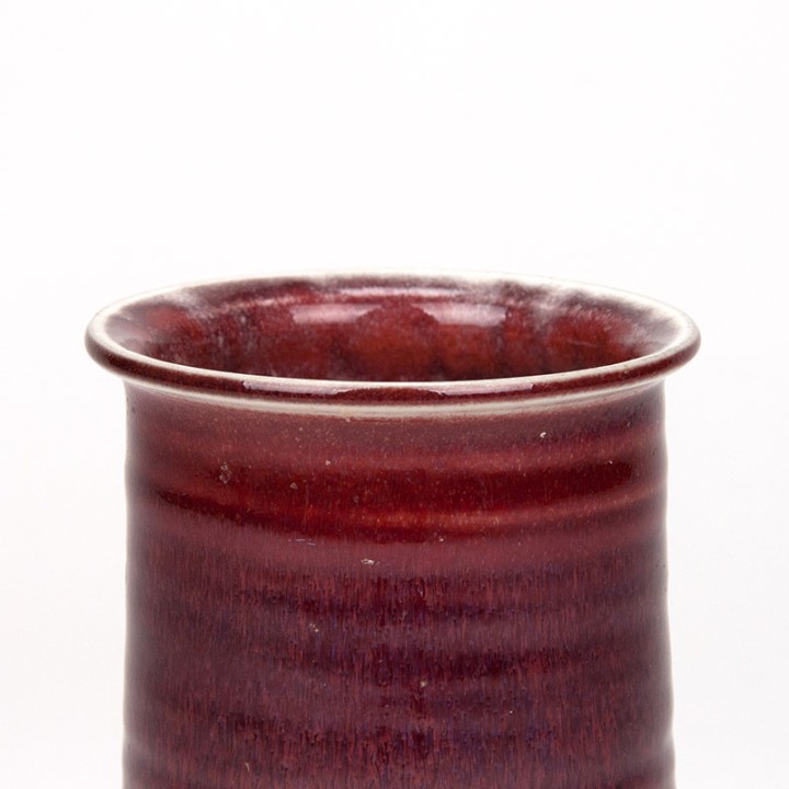 Sang de boeuf vintage vase by Jaap Ravelli