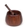 Mid-Century Danish mini saltcellar with scoop in rosewood