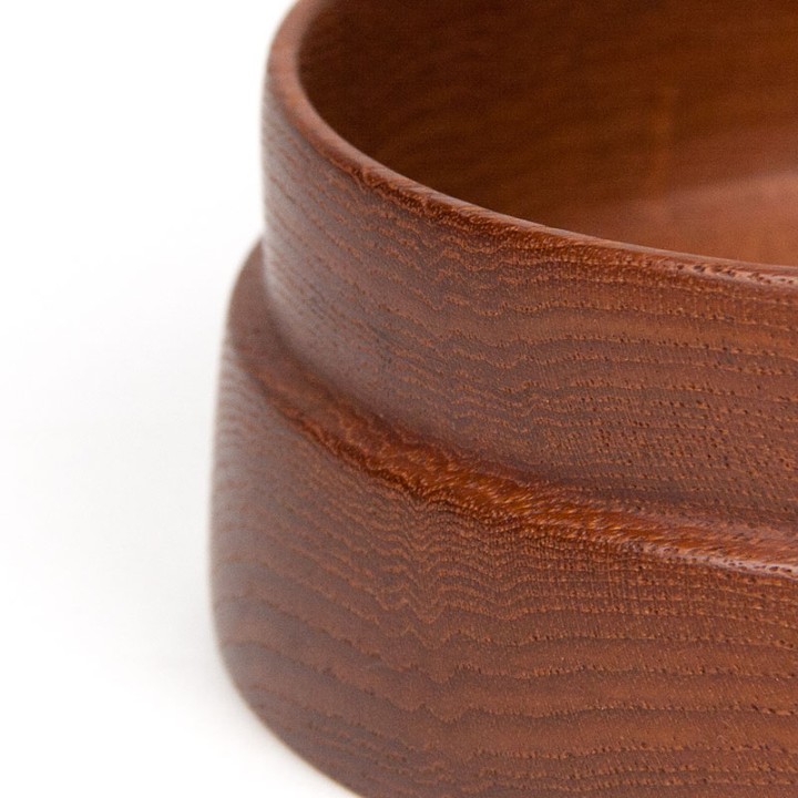 Small model vintage teak serving bowl
