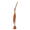 Mid-Century teak sculpture of a heron