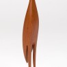 Mid-Century sculptuur in teak van een reiger