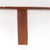 Danish teak organically shaped vintage small wall shelf
