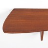 Danish teak organically shaped vintage small wall shelf