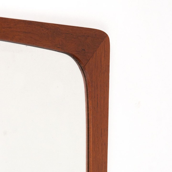 Deense vintage Mid-Century spiegel met klein plankje