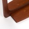 Danish vintage Mid-Century mirror with small shelf