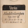 Vitrika Deense Mid-Century Aladdin wandlamp