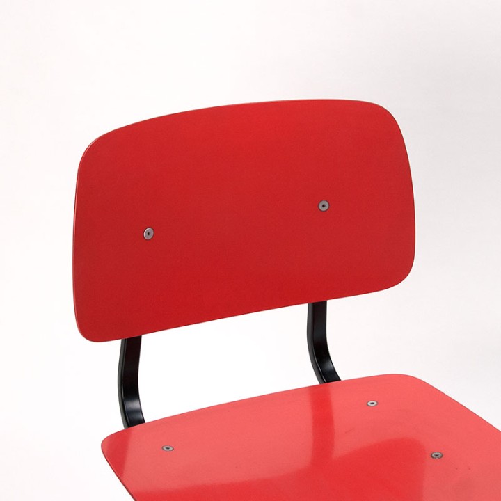 Friso Kramer Mid-Century industrial Revolt chair red/ pink
